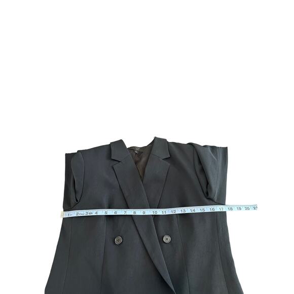 J.Crew 365 Black Preppy Academia Double Breasted Jacket Blazer Size 8 Tall - Picture 11 of 13